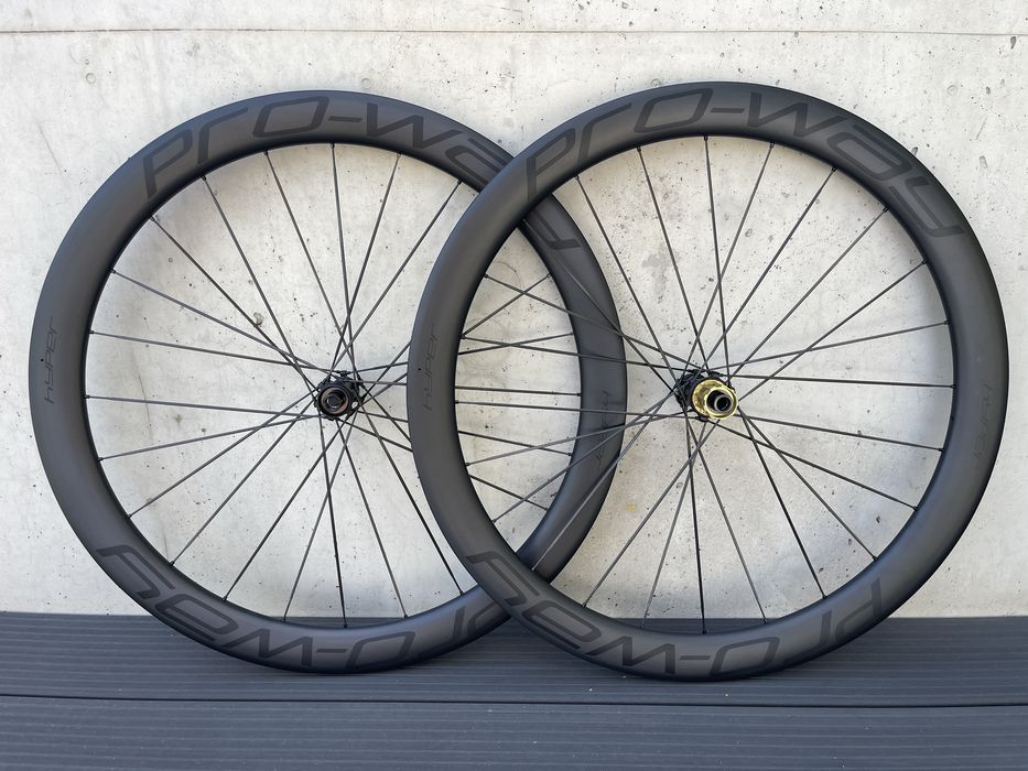 Koła szosowe carbon PRO-WAY HYPER 50mm CARBON SPOKE 1260g!