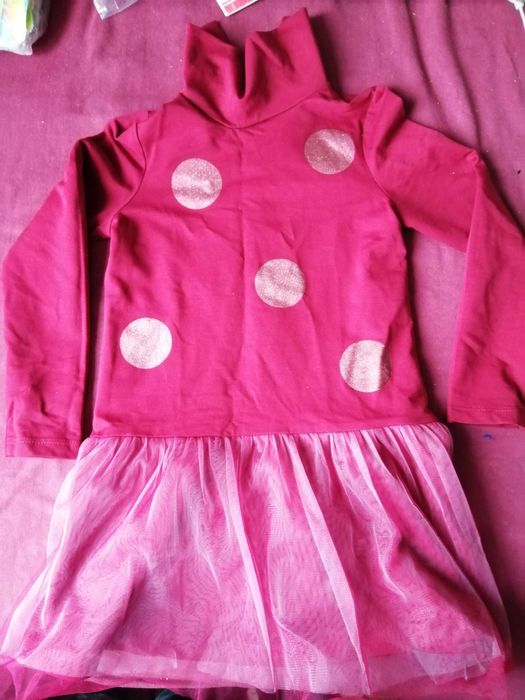 Нарядное детское платье, рост 116-122