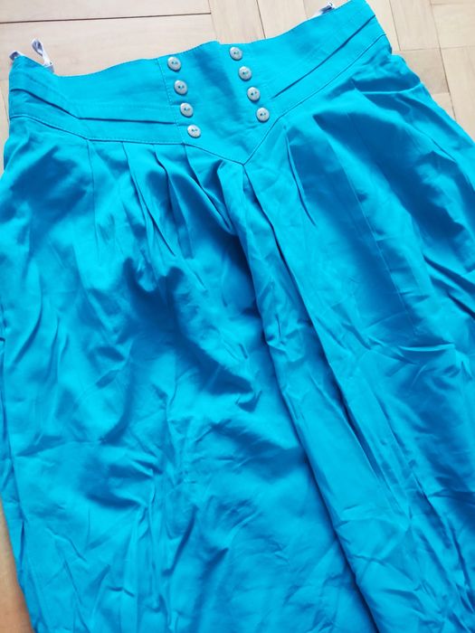 Spódnica butelkowa zieleń miętowa PRL vintage