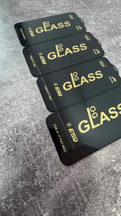 Захисне скло OG iPhone 17 16 15 Pro Max Айфон Защитное стекло Plus Air