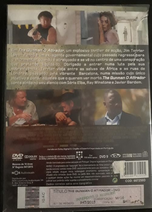 DVD The Gunman O Atirador