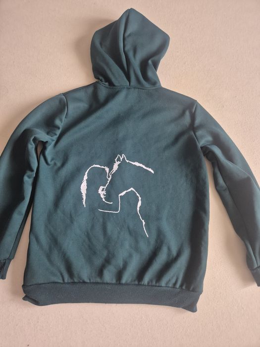Bluza jeździecka z nadrujiem konia rozmiar 160