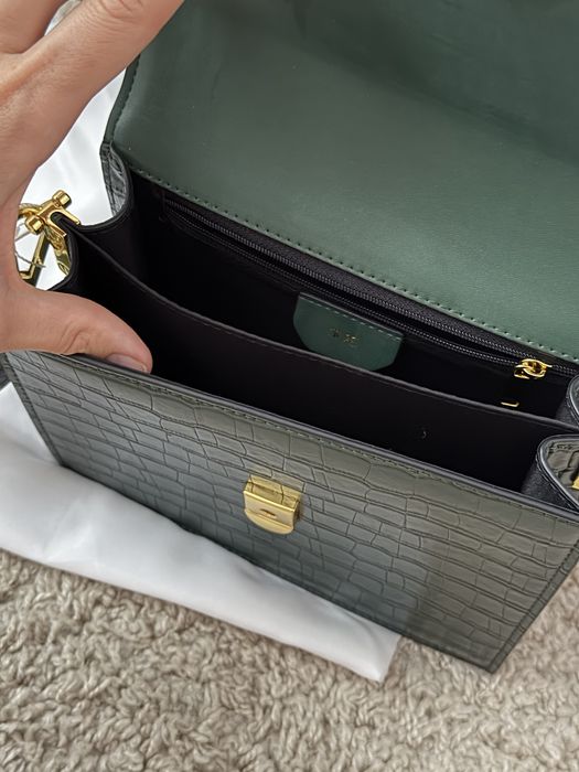 Сумка JW Pei Mini Flap Croc Зелена