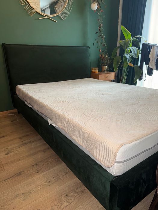 Łóżko sypialniane 140x200 welur