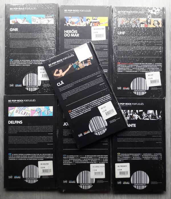 BD Pop Rock Portugues CD + Livro + Selos CTT NOVOS