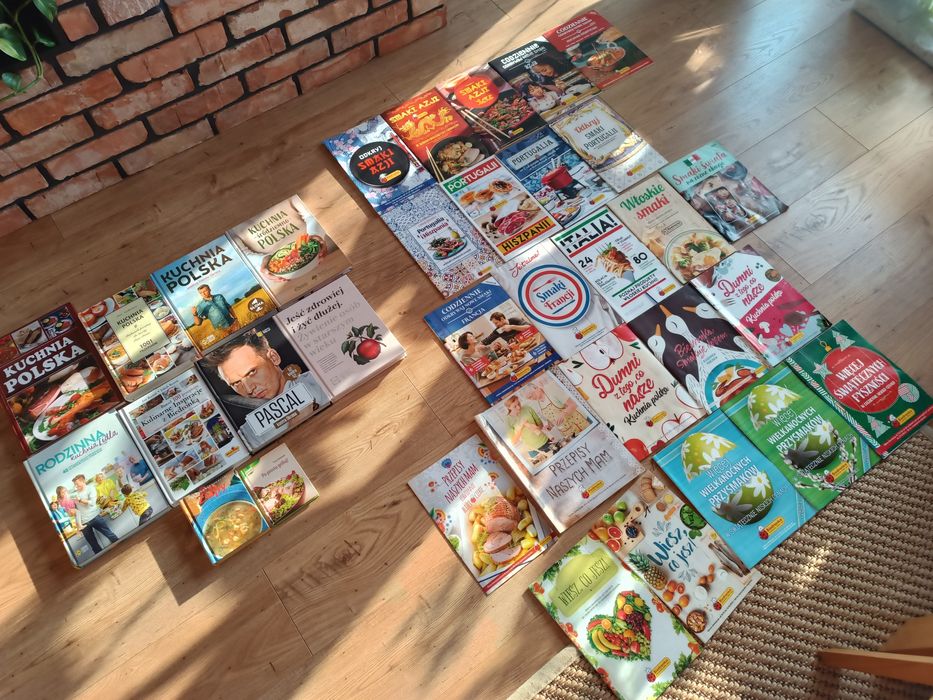 Książki kucharskie 11 sztuk 24 czasopism kulinarnych