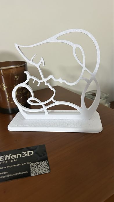 Peça Decorativa Mãe e Filho — Dia da Mãe | Impressão 3D