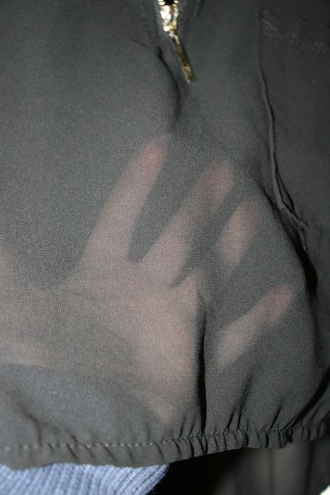 Camisa Preta Transparente