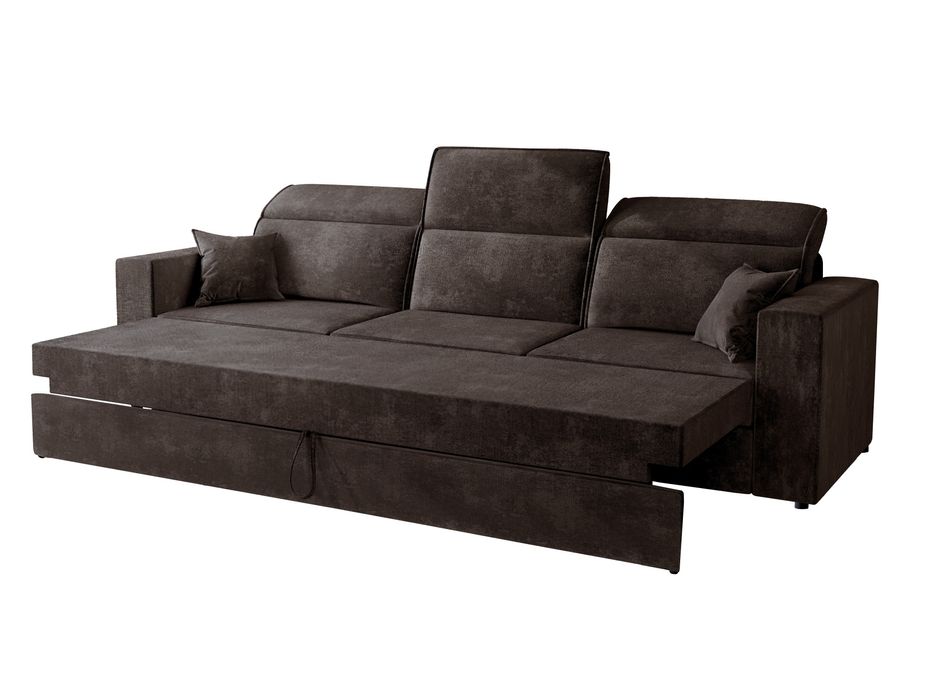 Sofa rozkładana prosto od producenta regulowane zagłówki pufa 2w1