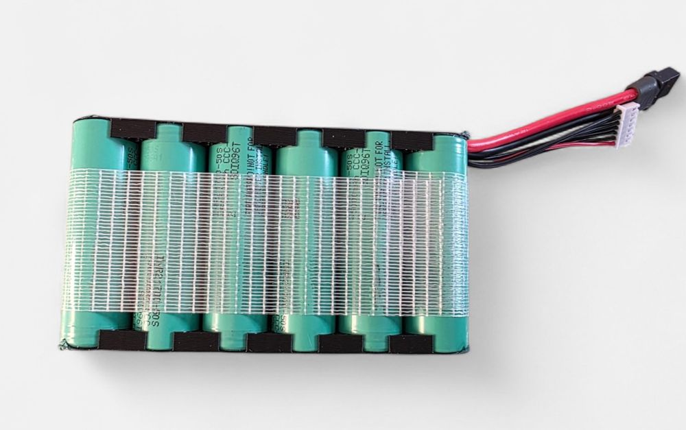 Акумуляторна збірка 6S3P 6×3 на оригінальних Samsung  50S 15000mAh