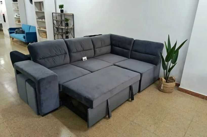 LIQUIDAÇAO TOTAL  SOFÁ-CAMA DE CANTO CONFORTÁVEL