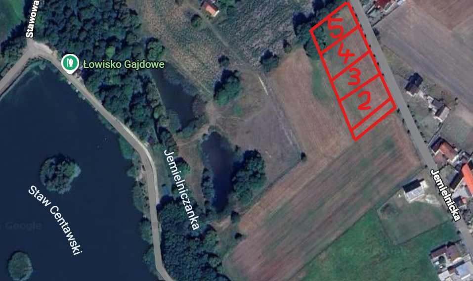 Działka budowlana 1180 m2 Woda Prąd Kan. Centawa k. Strzelec Opolskich