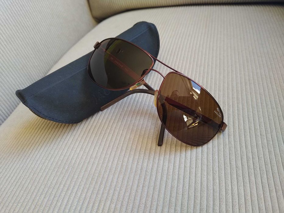 Óculos sol Jaguar, modelo piloto, aviador, FMG