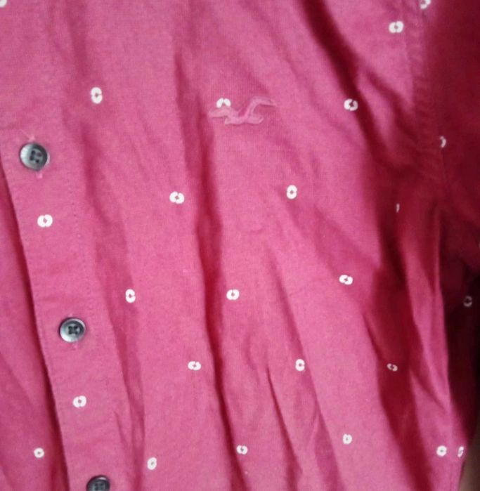 Bordowa koszula hollister