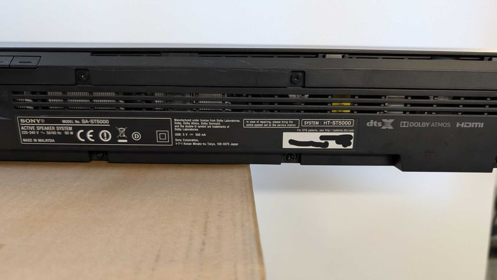 Barra de Som / Soundbar Sony HT-ST5000 – 7.1.2 Dolby Atmos