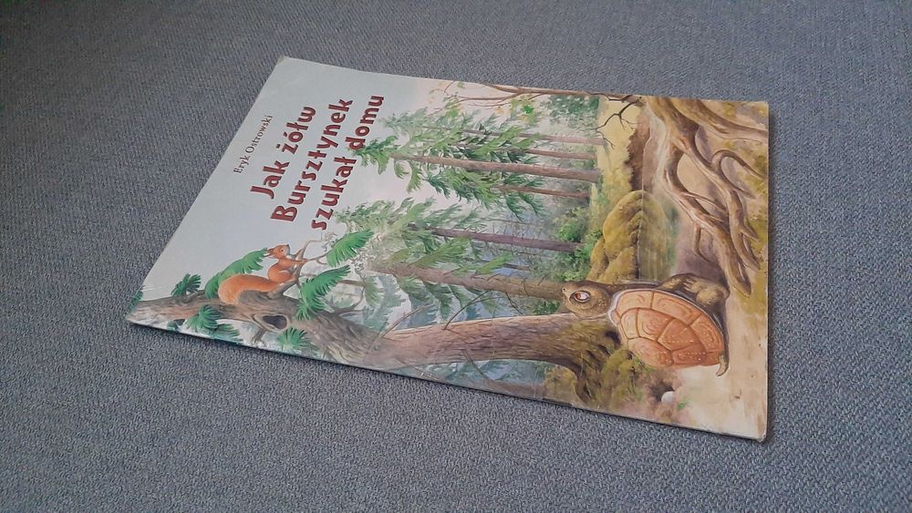 Jak żółw Bursztynek szukał domu piękne ilustracje Andrzej Kłapyta