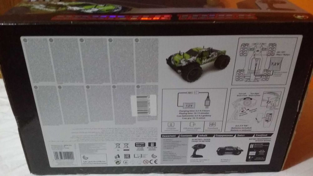 Monster truck auto sterowane recznie