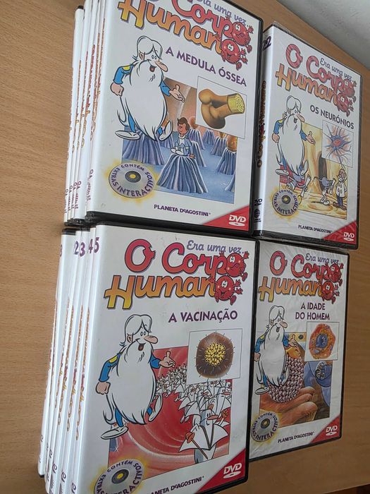 23 DVDs da série infantojuvenil "O Corpo Humano"