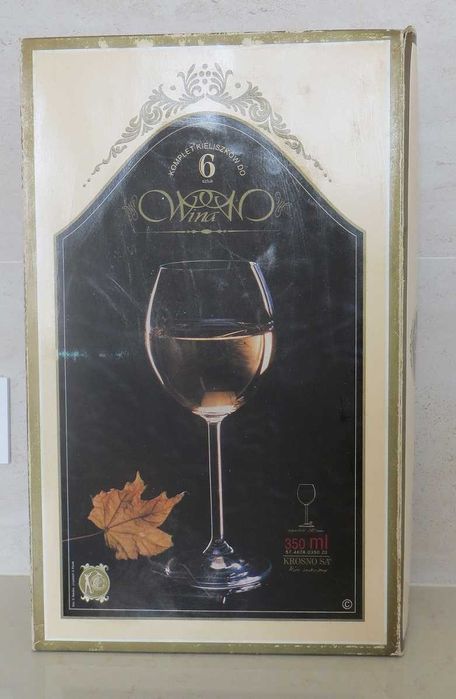 Kieliszki do wina czerwonego Krosno  przezroczysty 350ml 6 szt.