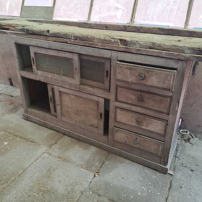 Movel de cozinha bancada antiga aparador