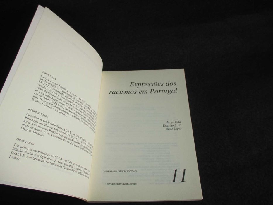 Livro Expressões dos Racismos em Portugal