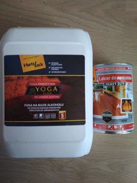 Fuga szpachlówka do parkietu+lakier