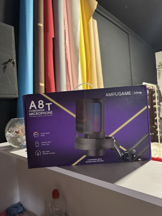 Мікрофон Fifine A8T AmpliGame RGB (стан нового)