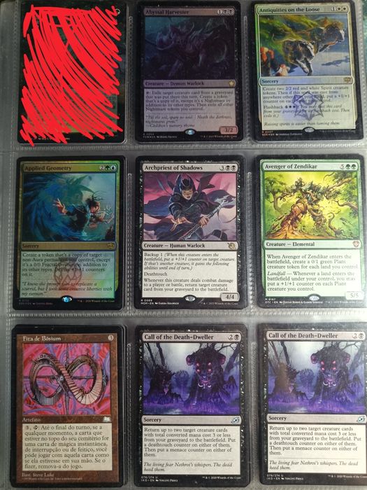 Pequena coleção cartas Magic the Gathering (MTG)
