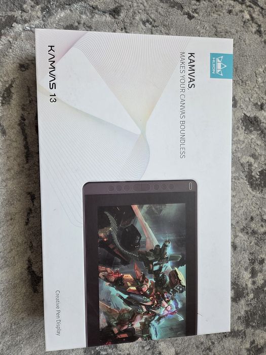 Tablet graficzny z ekranem HUION Kamvas 13 | Stan BDB / Komplet