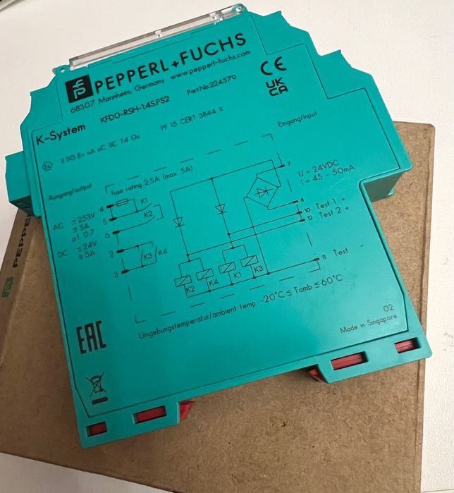 Nowy moduł przekaźnikowy Pepperl+Fuchs K-System KFD0-RSH-1.4S.PS2