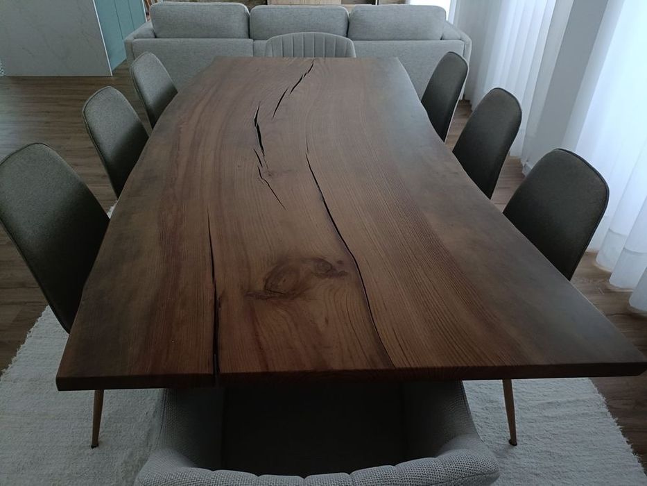 Mesa madeira rústica maciça - NOVA