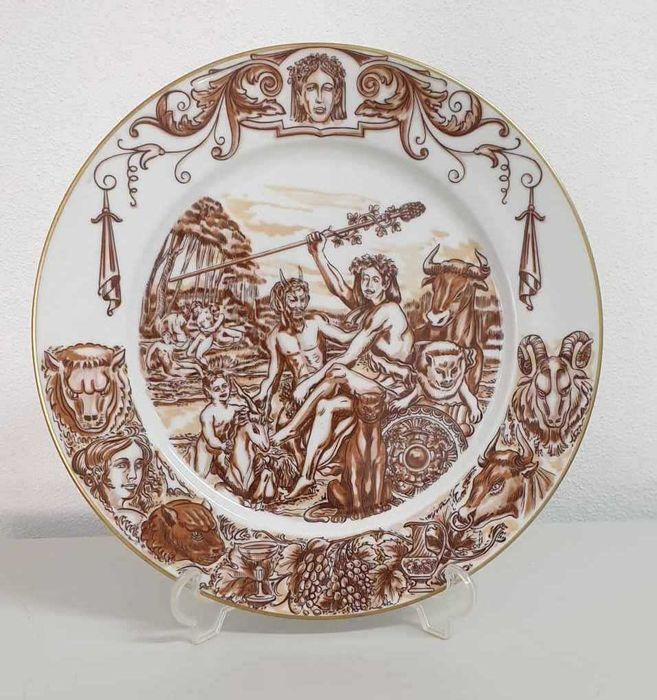 Prato porcelana/coleção Deuses da Mitologia/edição limitada