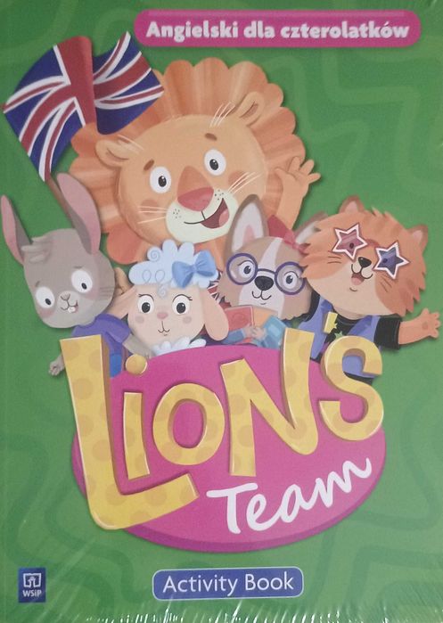 Lion's Team. Język angielski. Karty pracy. 4-latek