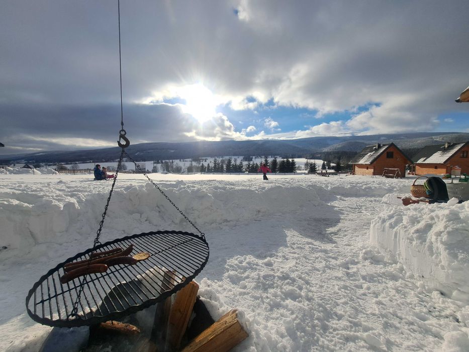 Domek domki w górach Lasówka Zieleniec Góry Sudety nocleg wakacje  SPA
