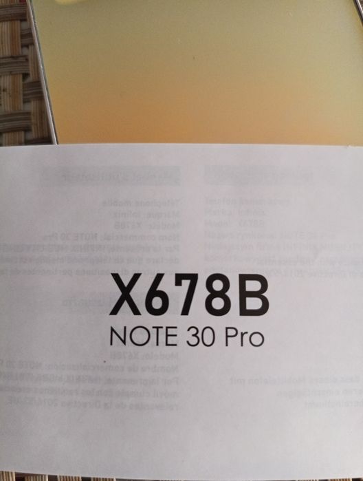 smartfon marki Infinix model Note 30 Pro 
Archiwum Allegro