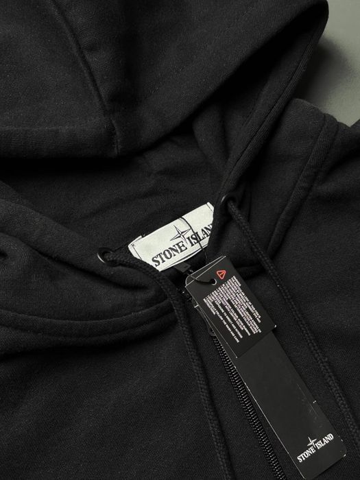 Зіп худі stone island в чорному та сірому кольорах