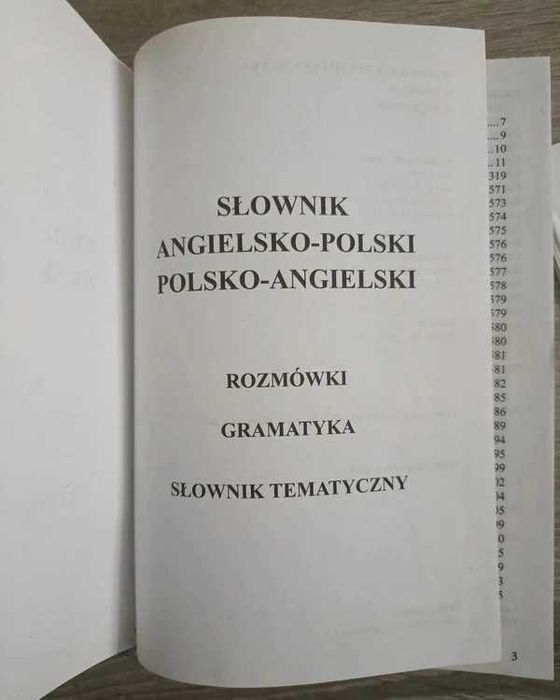 Słownik Angielsko-polski, Polsko-angielski