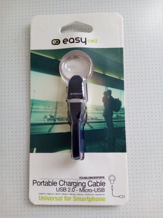 Porta-chaves EASYCELL - Cabo de Carga Micro USB/USB 2.0 - Portes Free
