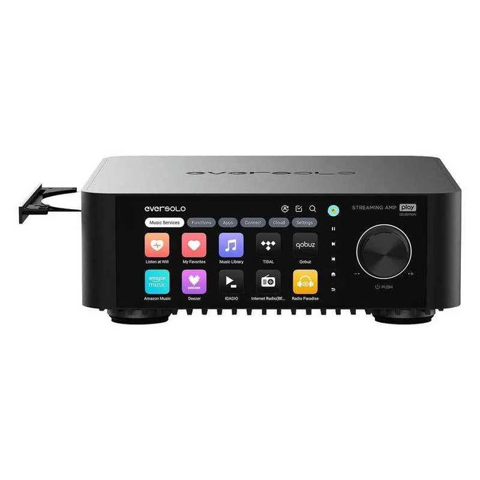eversolo play CD edition - amplificador + streamer + leitor de cd 3 em 1 - novo