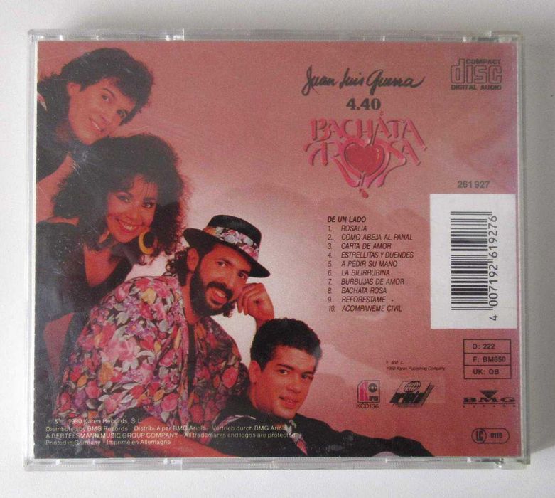 JUAN LUIS GUERRA 4.40 - Bachata Rosa (CD)