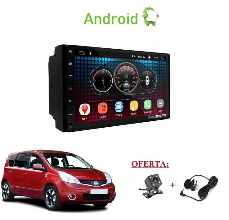 Rádio 2DIN • NISSAN • Note (2004 a 2017) • Android • E11 E12 [4+64GB]