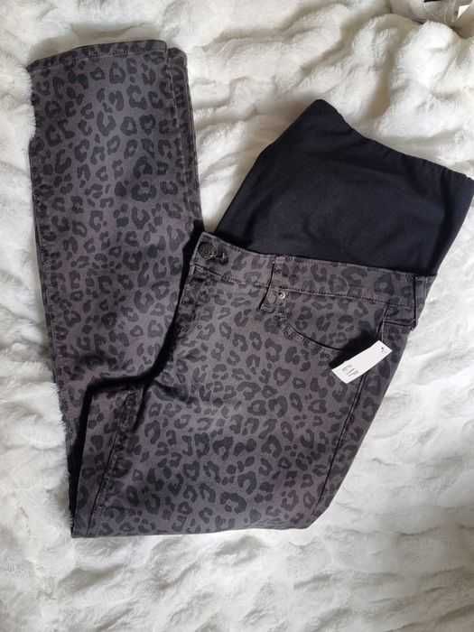 Нові леопардові джинси для вагітних GAP Maternity 31