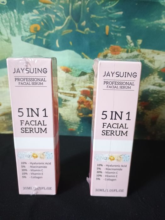 Tylko 14 zł  5 w 1 serum do twarzy z kwasem hialuronowym i kolagenem!!