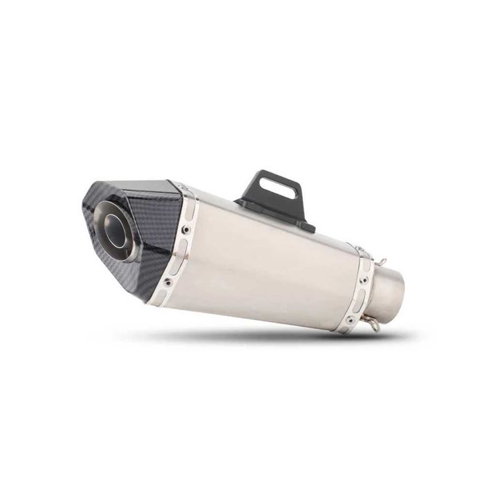Ponteira escape universal 345 mm com silenciador
