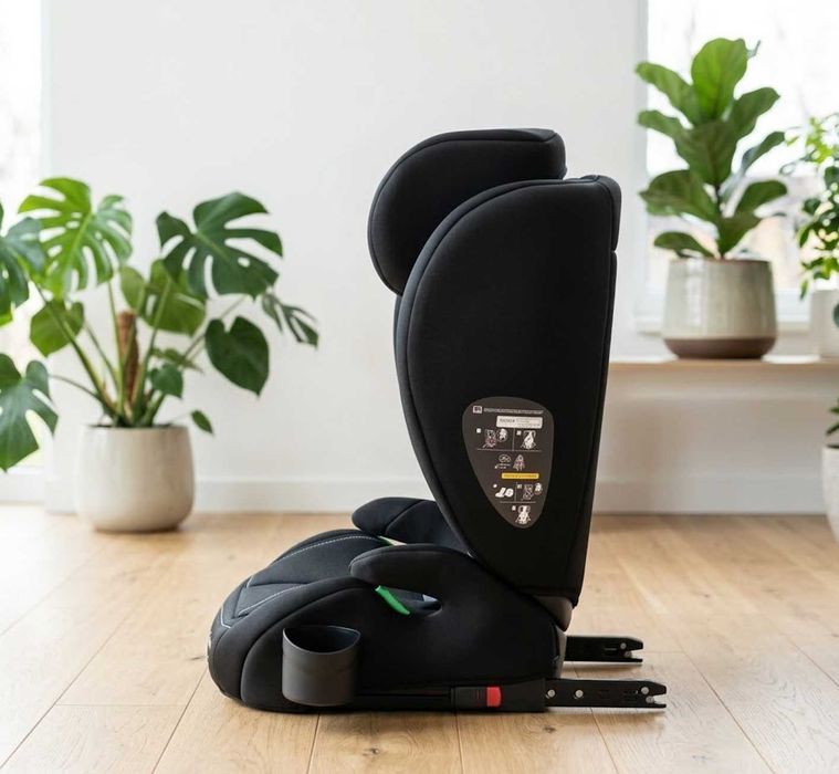 Fotelik Samochodowy 15-36 kg 100-150 cm ISOFIX Dla Dziecka I-size ECE R129 Czarny + GRATISY