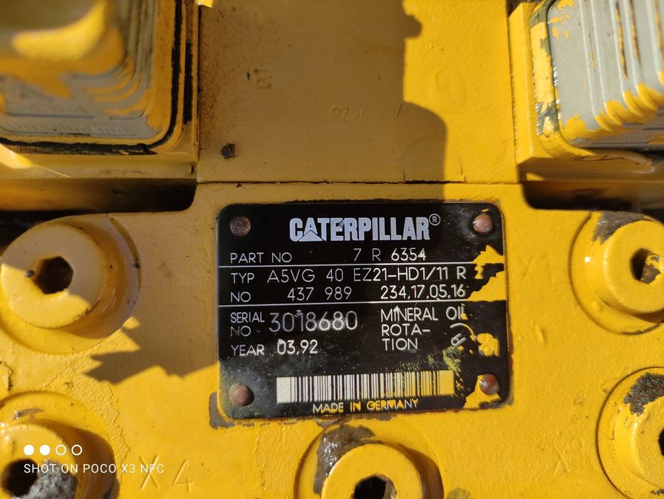 Pompa hydrauliczna Caterpillar A5VG 40 EZ21-HD1/11R Walec Cat CB-534