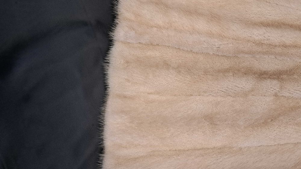 Futro z norek (kolor szampański)