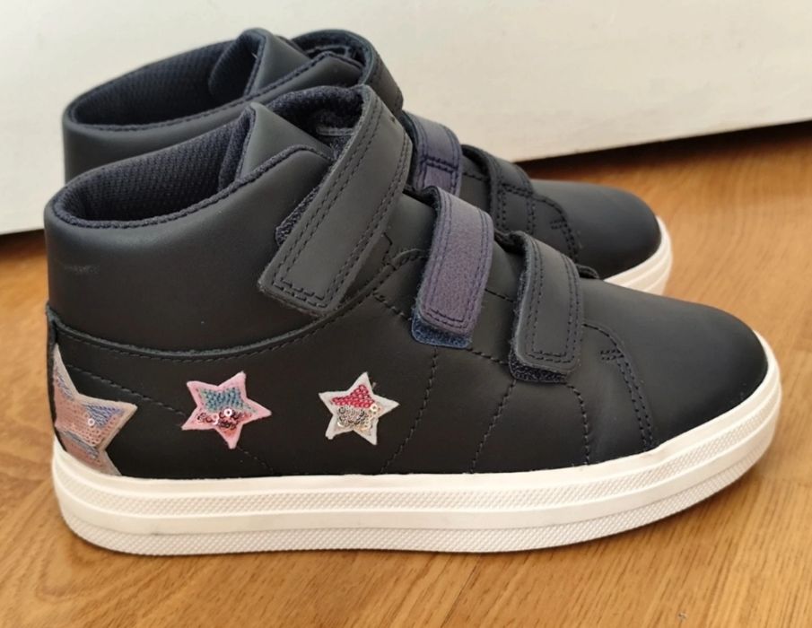Шкіряні дівчачі черевики Clarks 31 розміру