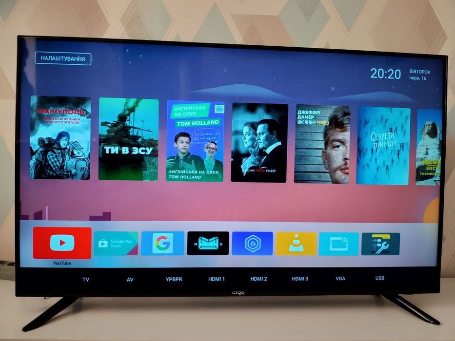 Телевізор ergo 43" smart led 43DUS6000 смарт тв