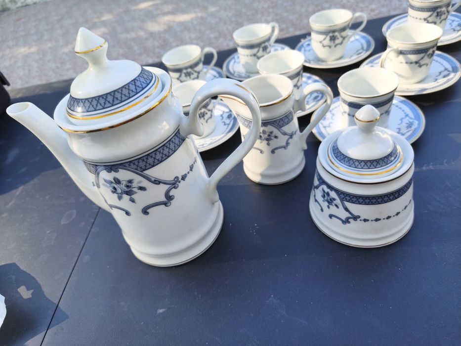 Conjunto de café de porcelana